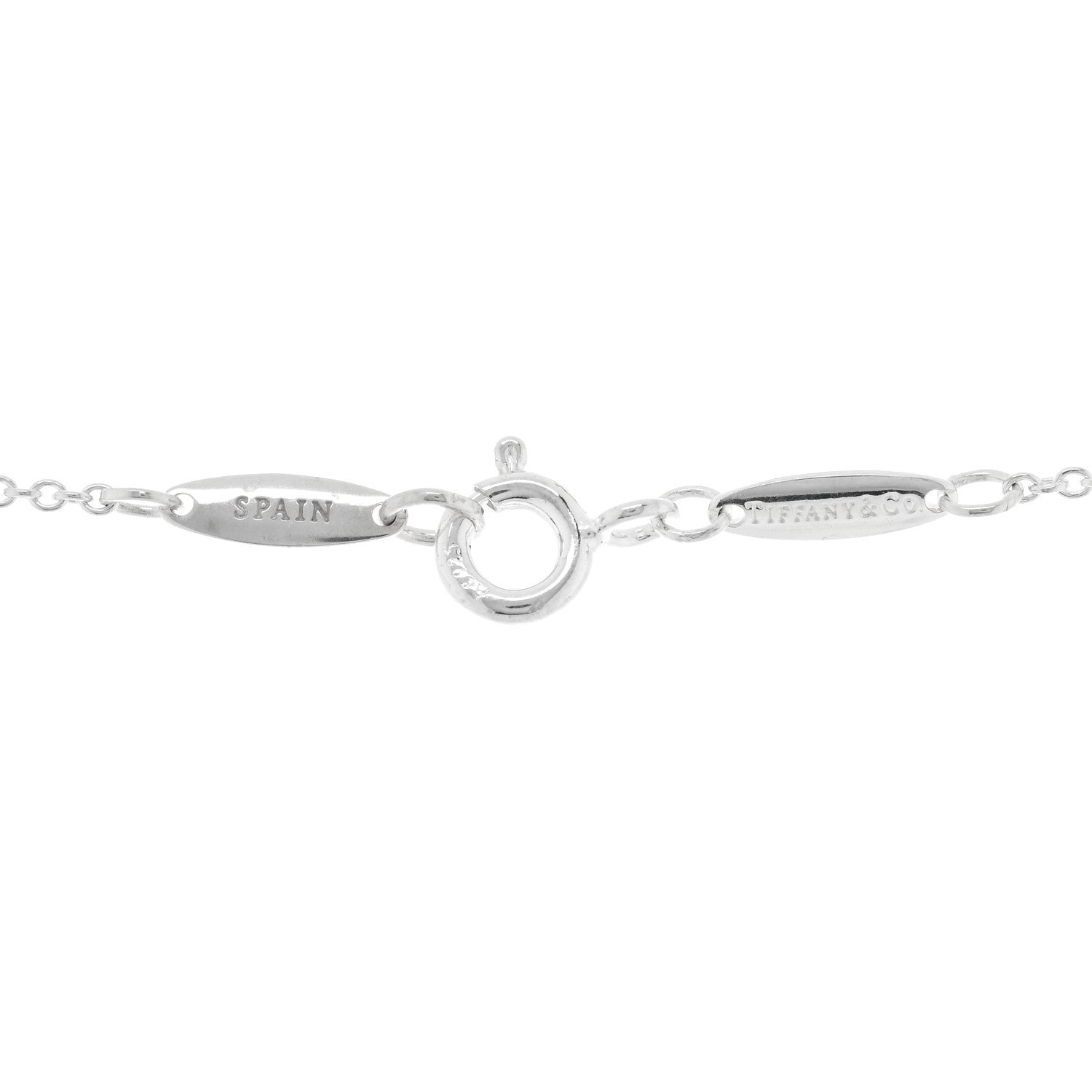 Tiffany Sterling Silver Diamond Pearl Turquoise Elsa Peretti Color By The Yard Sprinkle Necklace 4 of 5
