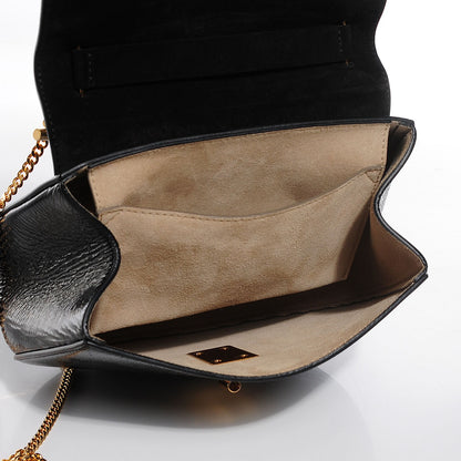 Chloe Grained Patent Drew Shoulder Bag Black 4 of 7
