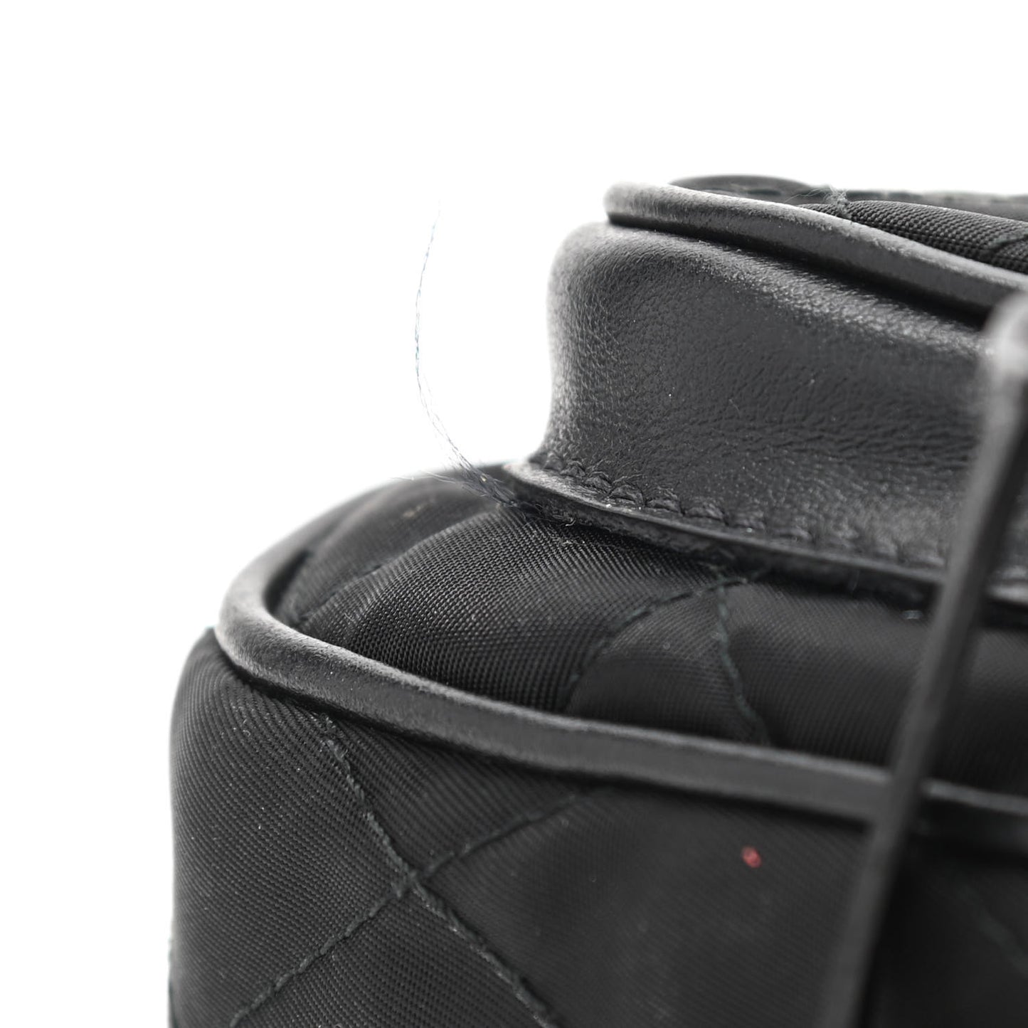Nylon Embroided Corsaire Belt Bag Black