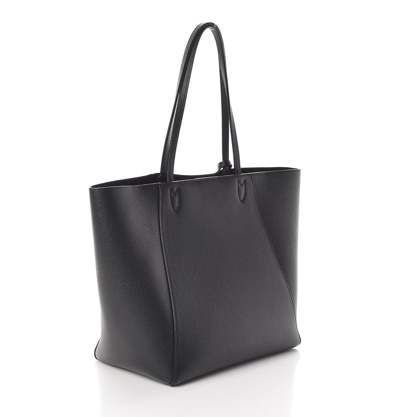 Calfskin Lockme Cabas Black