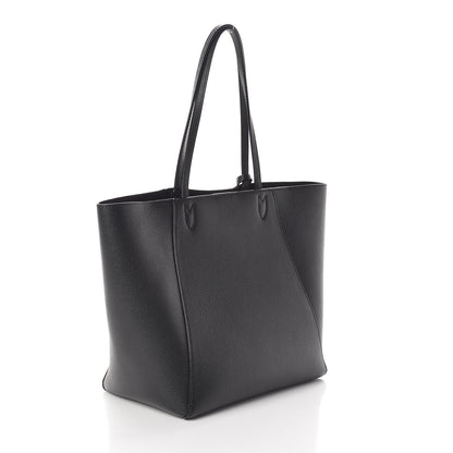 Louis Vuitton Calfskin Lockme Cabas Black 3 of 13