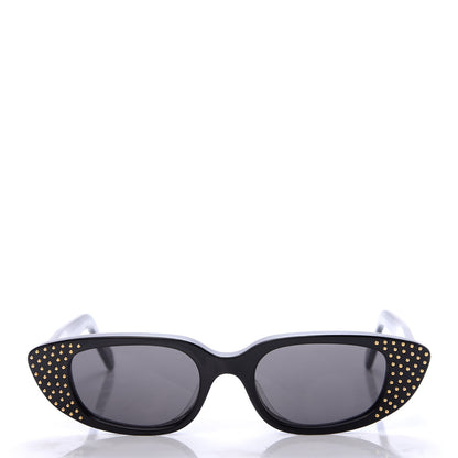 Celine Acetate Cat Eye Studded Sunglasses CL4144US Black 2 of 6