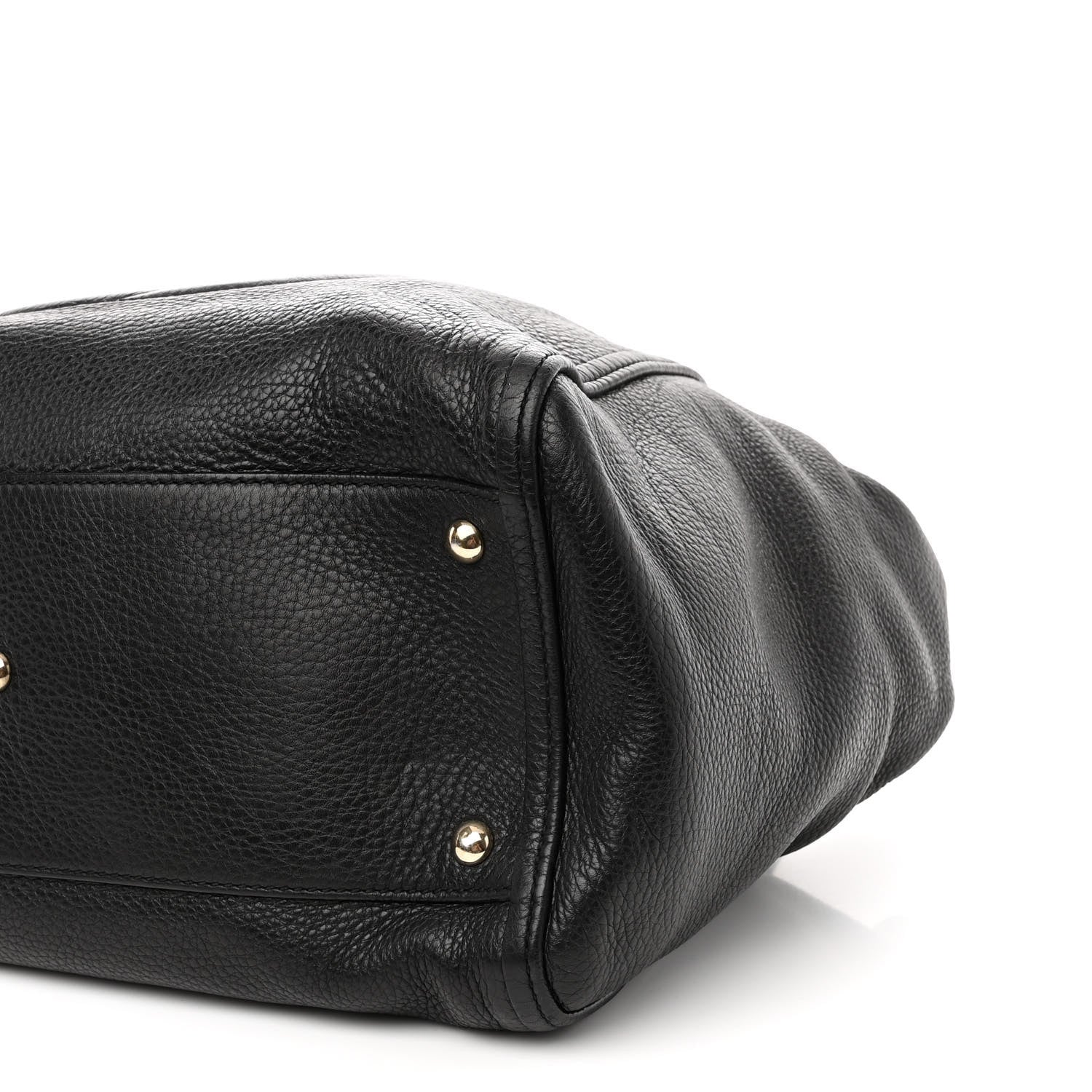 Gucci Pebbled Calfskin Medium Soho Shoulder Bag Black 10 of 12