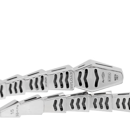 Bulgari 18K White Gold Serpenti Viper Bracelet 15 3 of 4