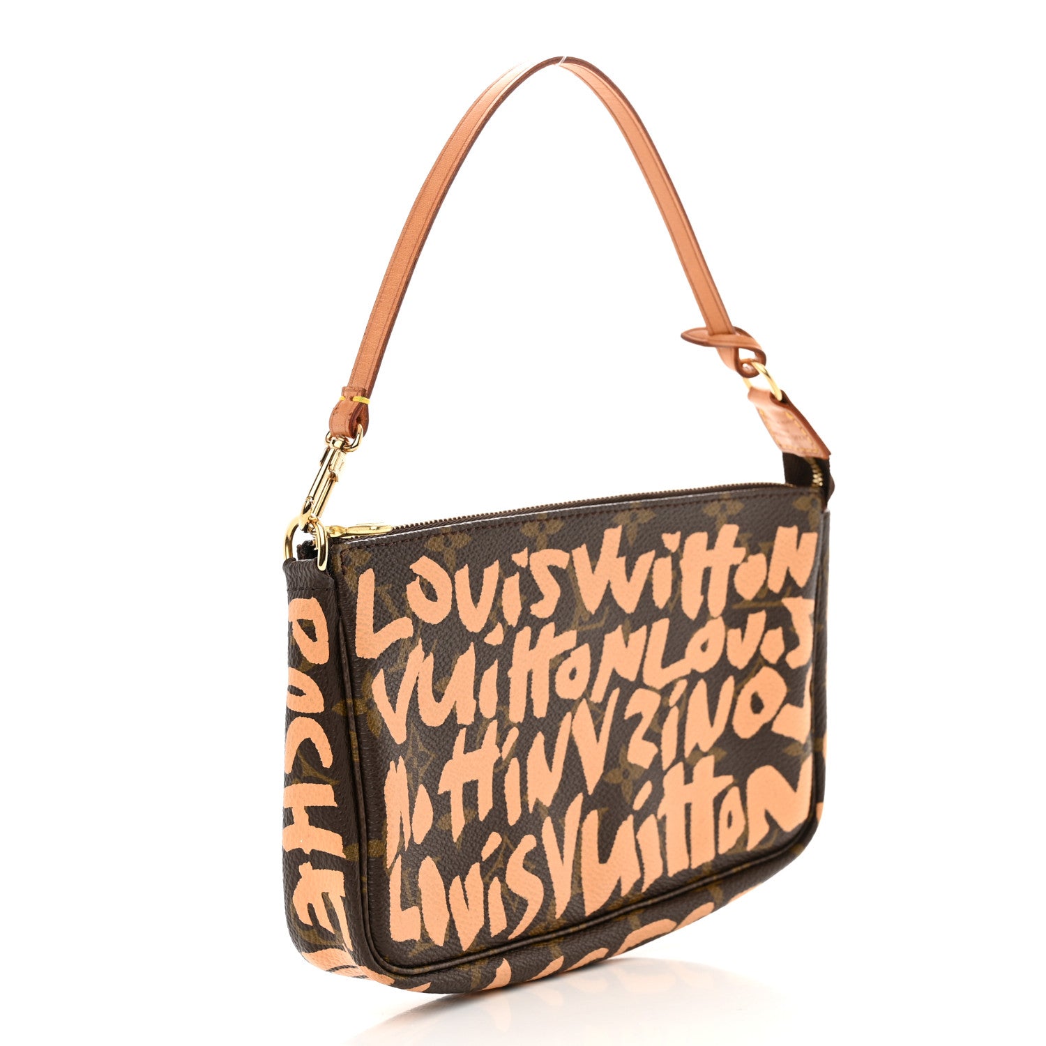 Louis Vuitton Monogram Graffiti Pochette Accessories Peach 3 of 10