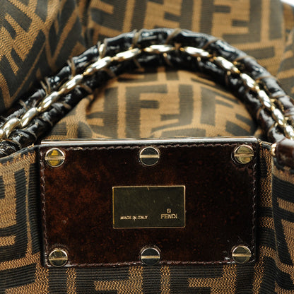 Fendi Zucca Mia Tote Tobacco 6 of 7