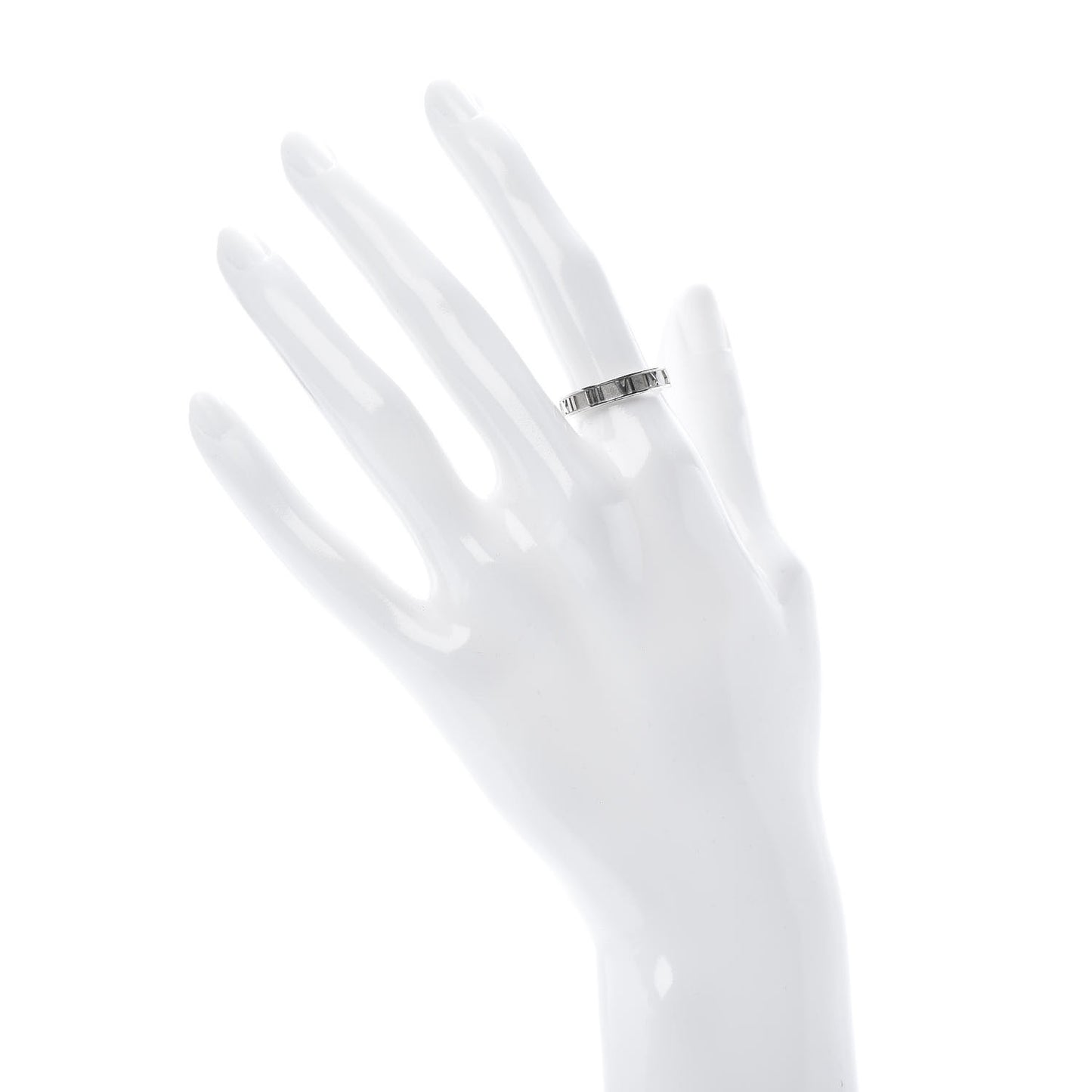 Sterling Silver Narrow Atlas Ring 53 6.5
