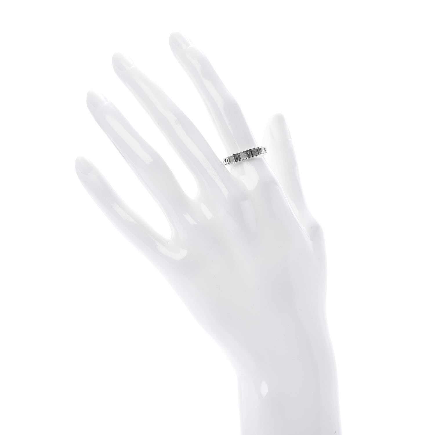 Tiffany Sterling Silver Narrow Atlas Ring 53 6.5 2 of 6