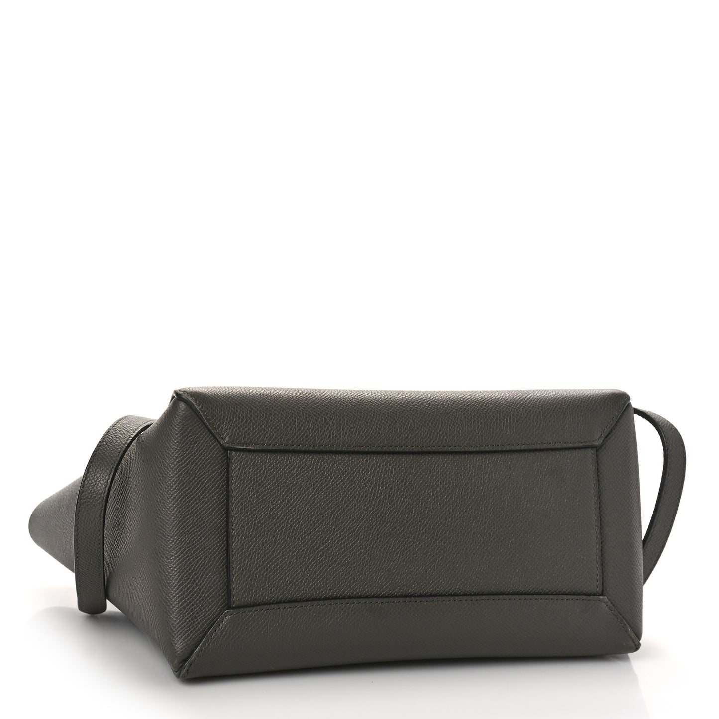 Grained Calfskin Micro Belt Bag Grey