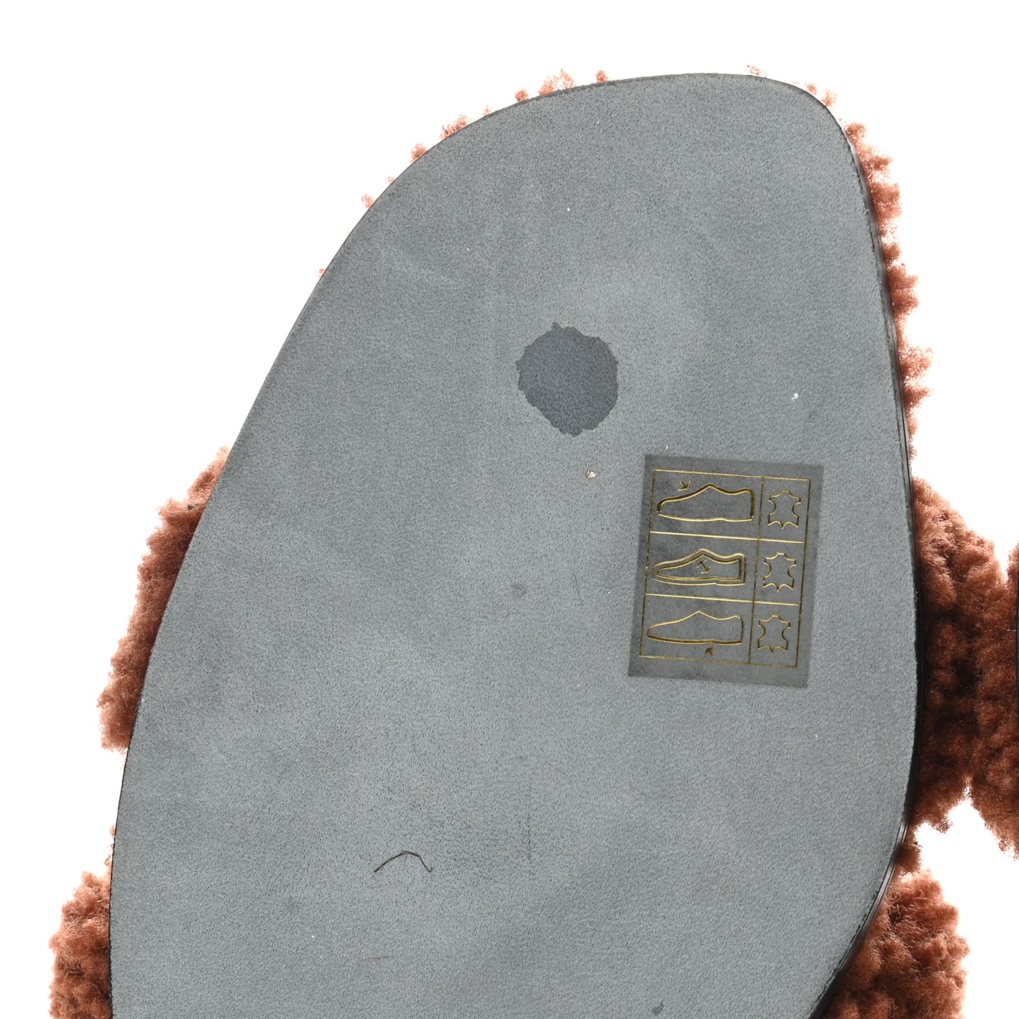 Woolskin Oran Sandals 38.5 Cognac