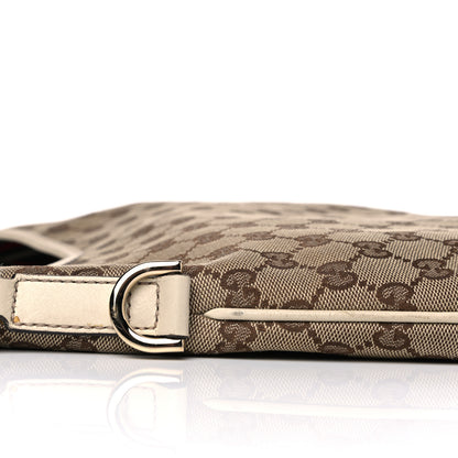 Gucci Monogram Medium New Britt Hobo Off White 10 of 14