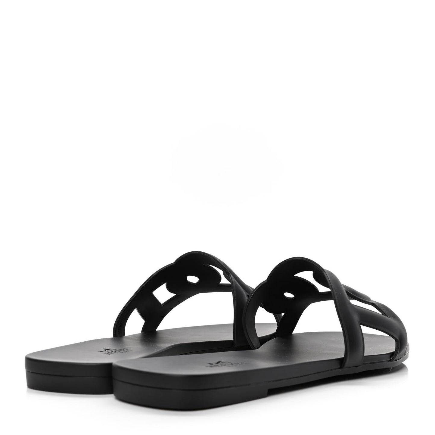 Rubber Aloha Sandals 39 Black