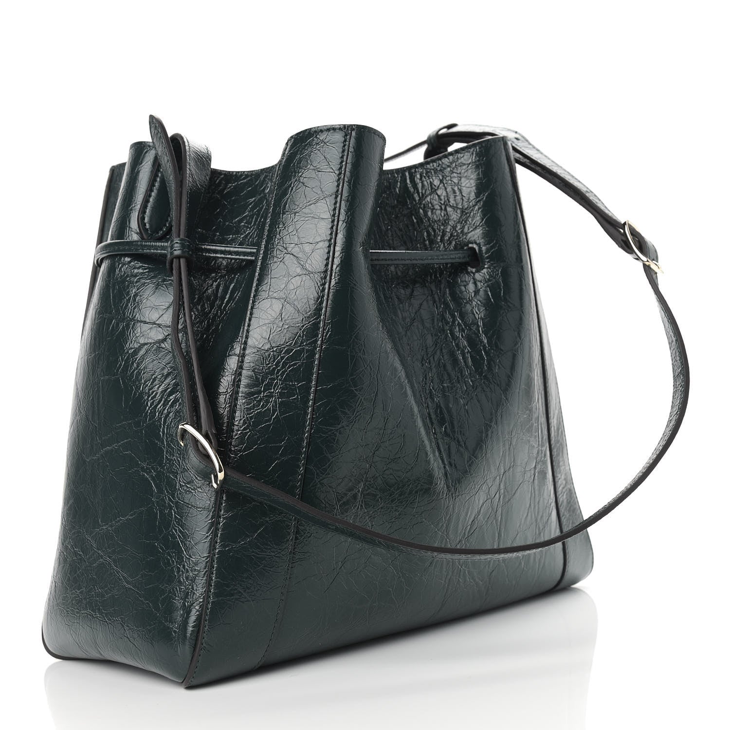 Mulberry Spongy Patent Small Millie Dark Green 3 of 10