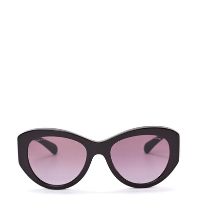 Chanel Acetate Butterfly Large CC Sunglasses 5492-A Burgundy 2 of 6