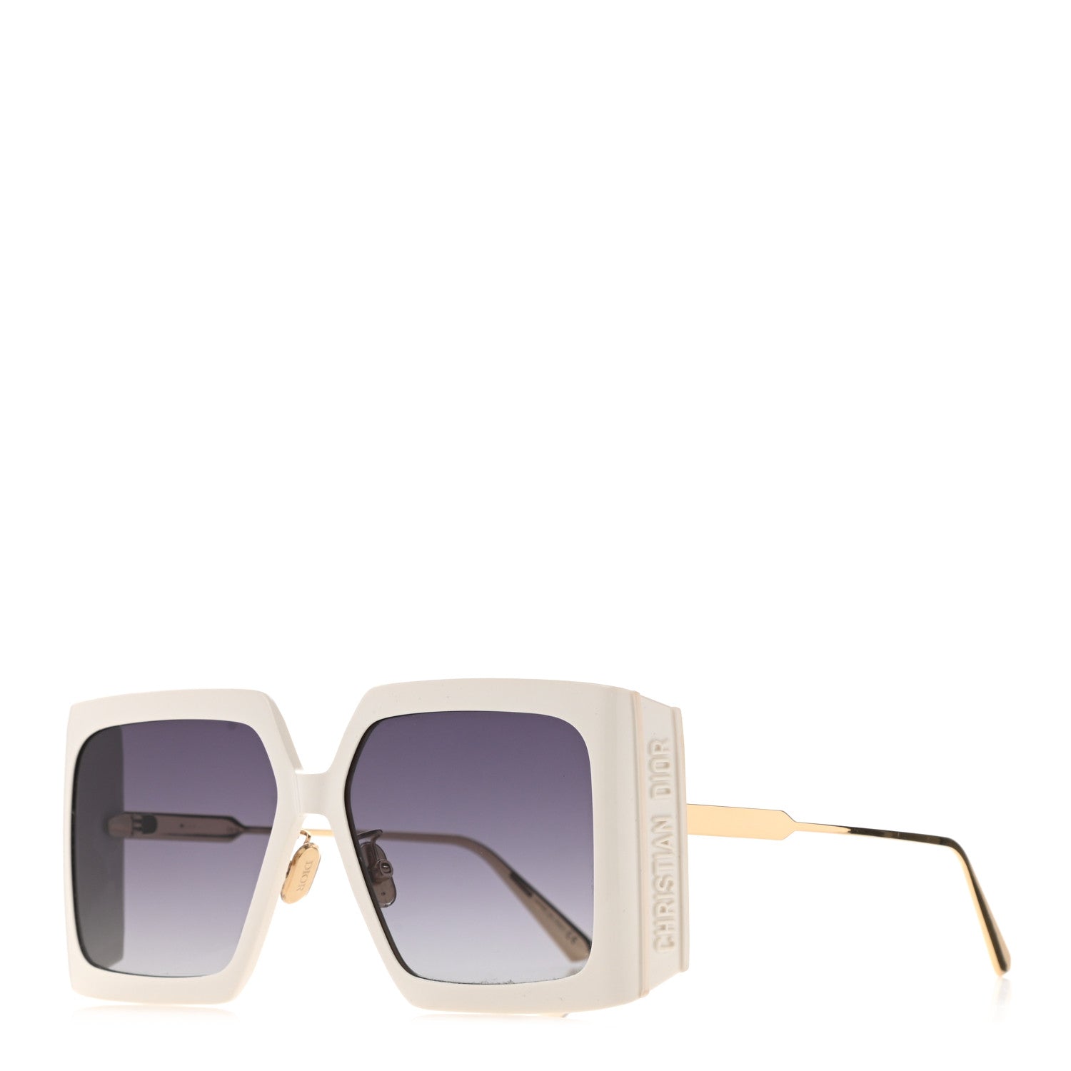 Christian Dior Acetate Square 30 Montaigne Sunglasses White 1 of 9
