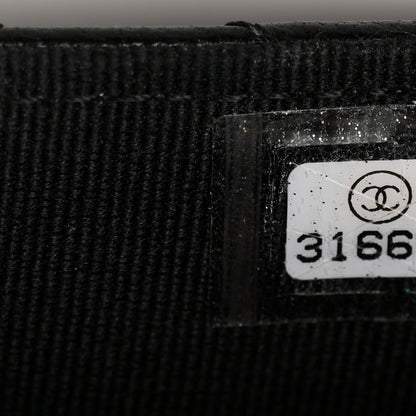 Chanel Lambskin Quilted Top Handle Flap Coin Purse With Chain Black 8 of 13