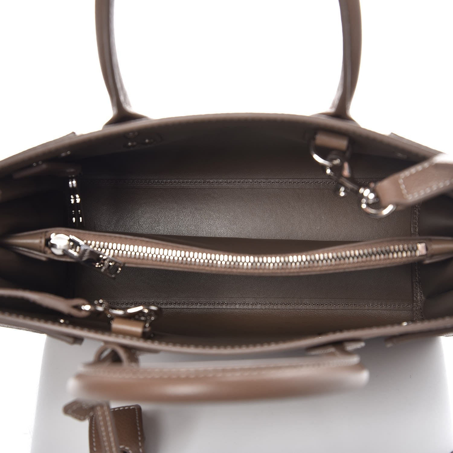 Saint Laurent Grained Calfskin Topstich Baby Sac De Jour Taupe 6 of 8