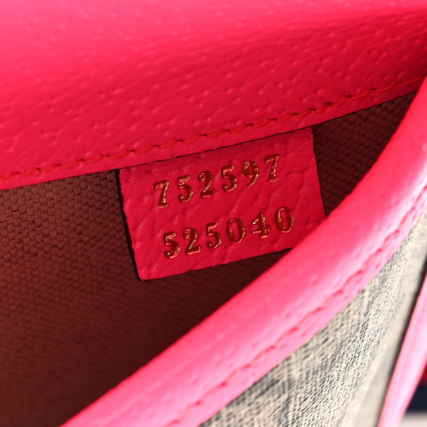 GG Supreme Monogram Web Small Ophidia Belt Bag 100/40 Beige Ebony Fluorescent Fuchsia