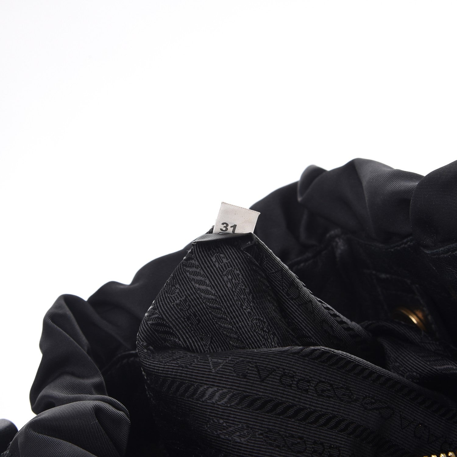 Prada Tessuto Nylon Jacquard Logo Tote Nero Black 9 of 10
