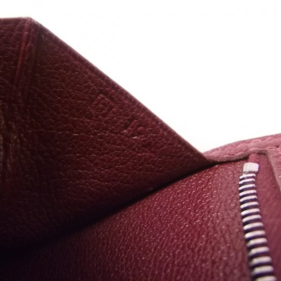 Hermes Courchevel Bearn Bi-fold Wallet Maroon 7 of 10