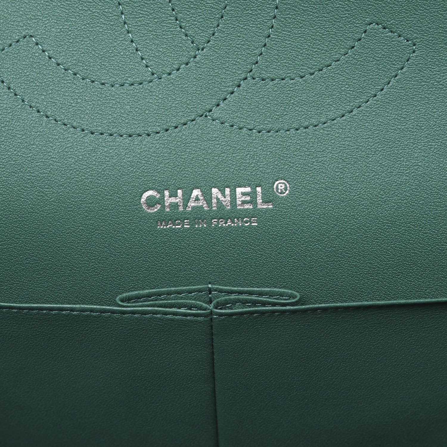 Chanel Caviar Quilted Jumbo Double Flap Green 6 of 11