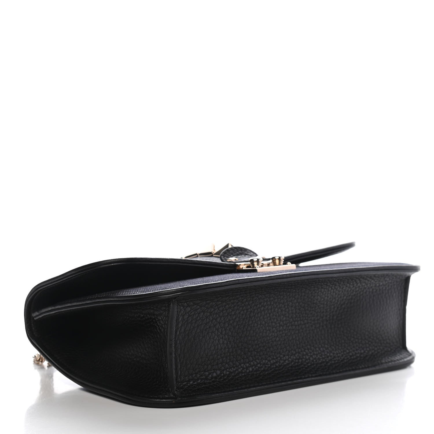 Valentino Garavani Denim Medium Glam Lock Rockstud Flap Deep Denim 3 of 7