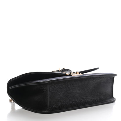 Valentino Garavani Denim Medium Glam Lock Rockstud Flap Deep Denim 3 of 7