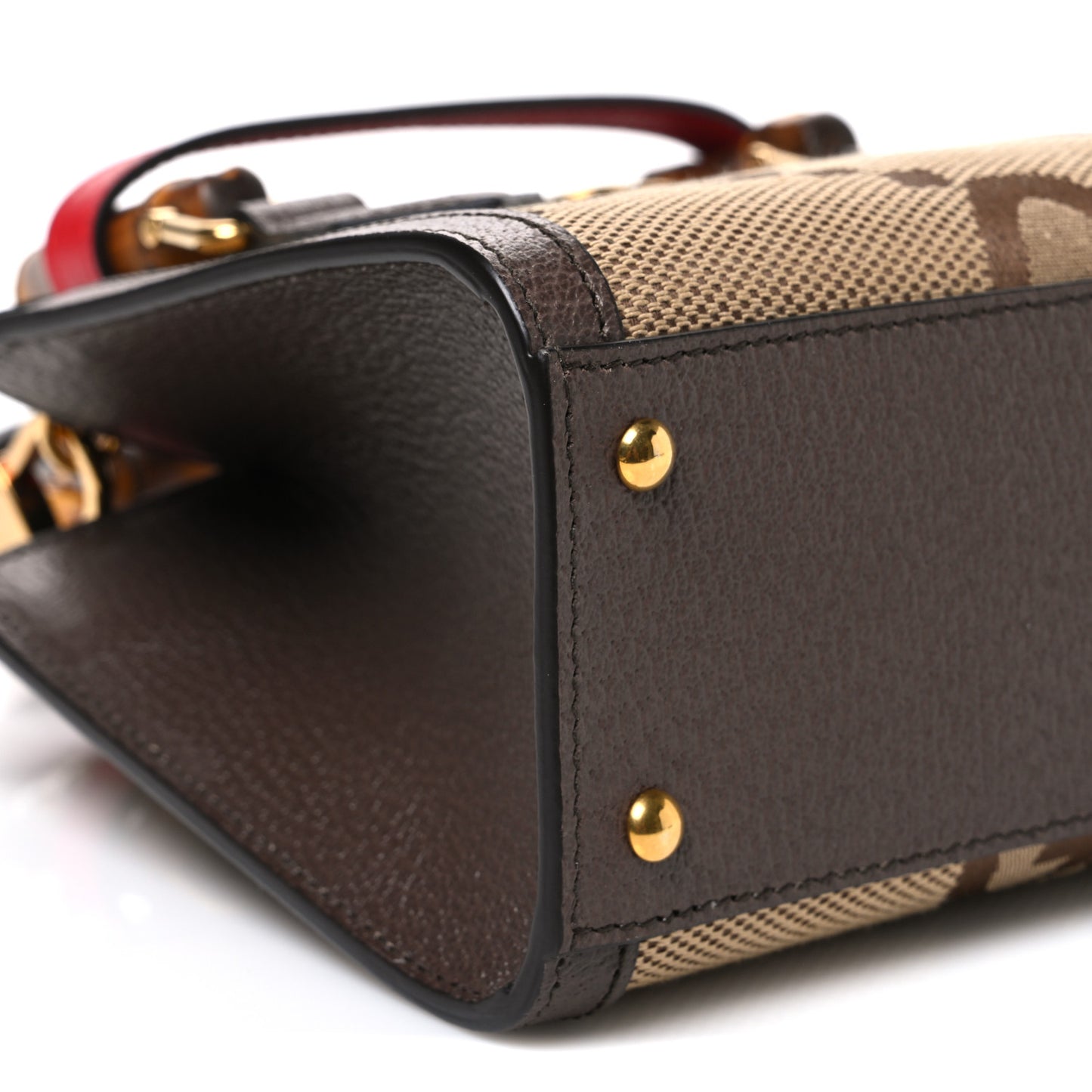 Monogram Jumbo GG Textured Dollar Calfskin Mini Diana Tote Bag Camel Ebony New Acero Pomegranate Red