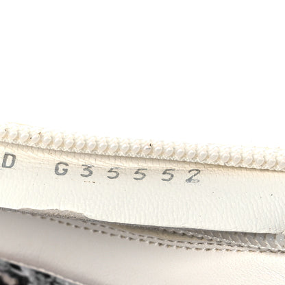 Chanel Tweed Lambskin Cap Toe CC Short Boots 38.5 White Black 10 of 12