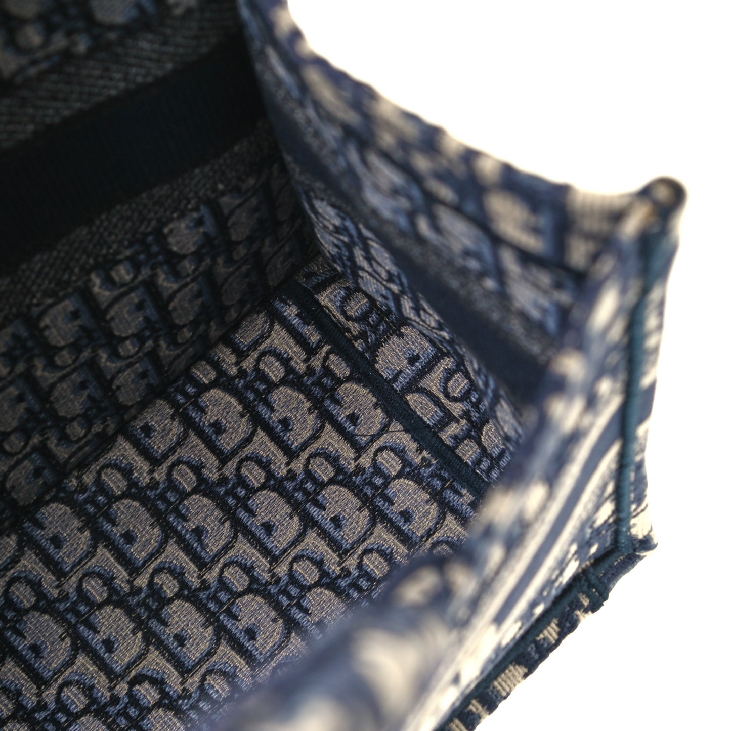 Oblique Medium Book Tote Blue Multicolor