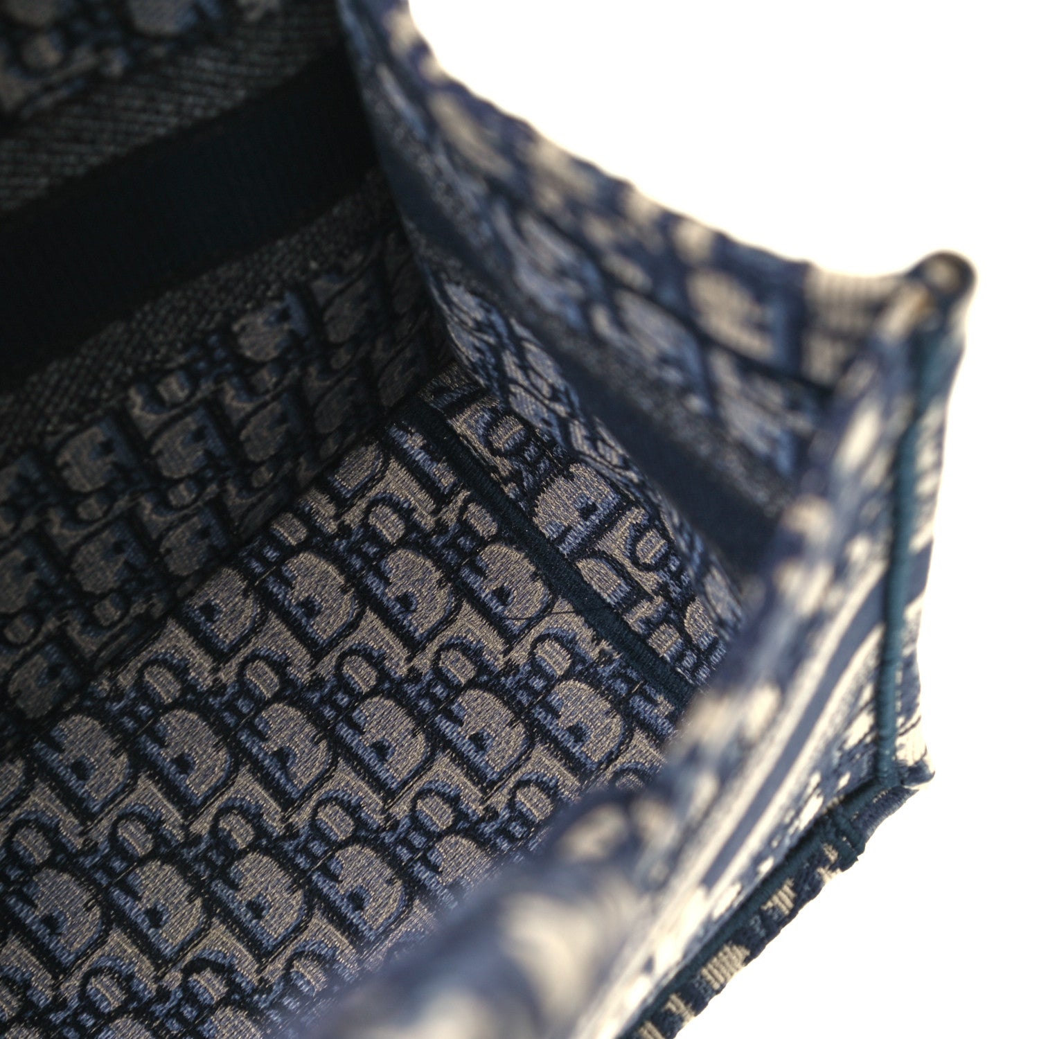 Christian Dior Oblique Medium Book Tote Blue Multicolor 10 of 10