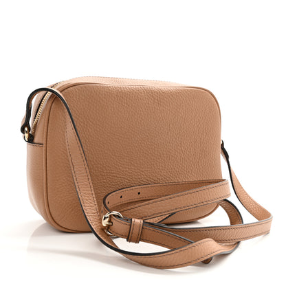 Gucci Pebbled Calfskin Small Soho Disco Bag Rose Beige 3 of 9