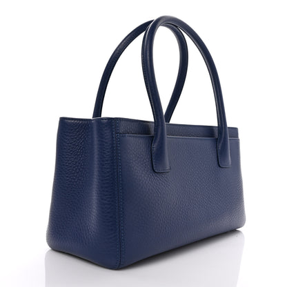 Chanel Calfskin Small Cerf Executive Shopper Tote Navy 3 of 9