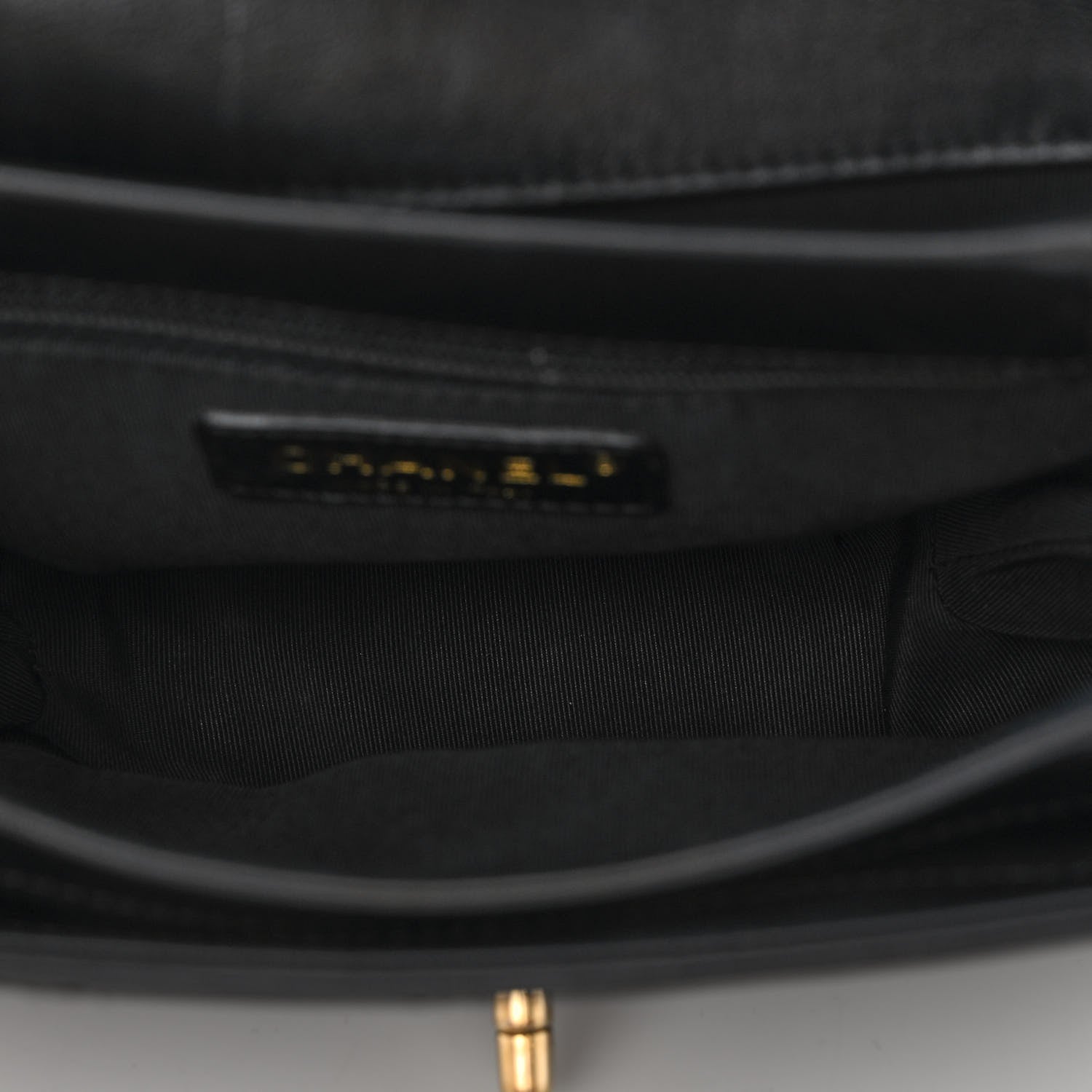 Chanel Calfskin Stitched Large Flap Black 5 of 9