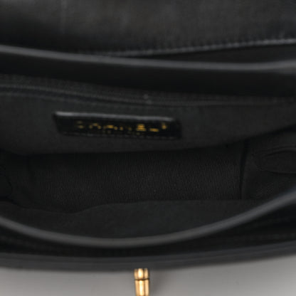 Chanel Calfskin Stitched Large Flap Black 5 of 9