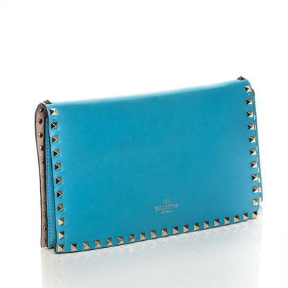 Valentino Garavani Nappa Rockstud Wristlet Clutch Parrot 3 of 9