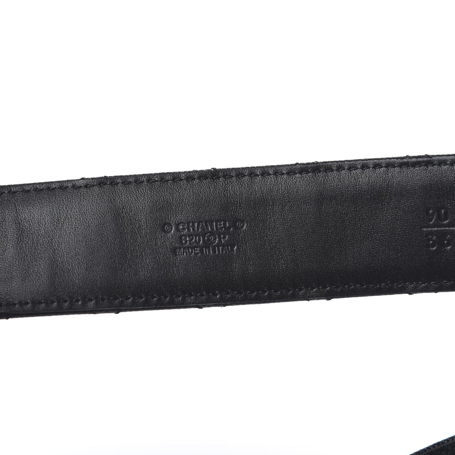 Caviar Quilted CC Chain Belt 90 36 Black