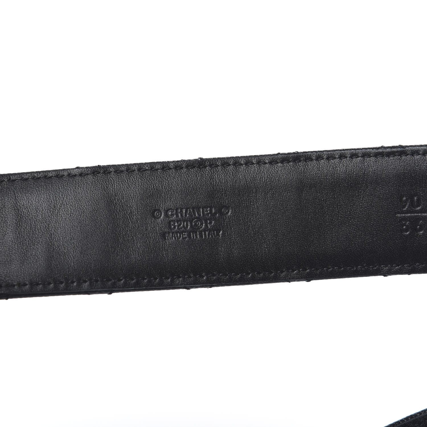 Chanel Caviar Quilted CC Chain Belt 90 36 Black 4 of 5