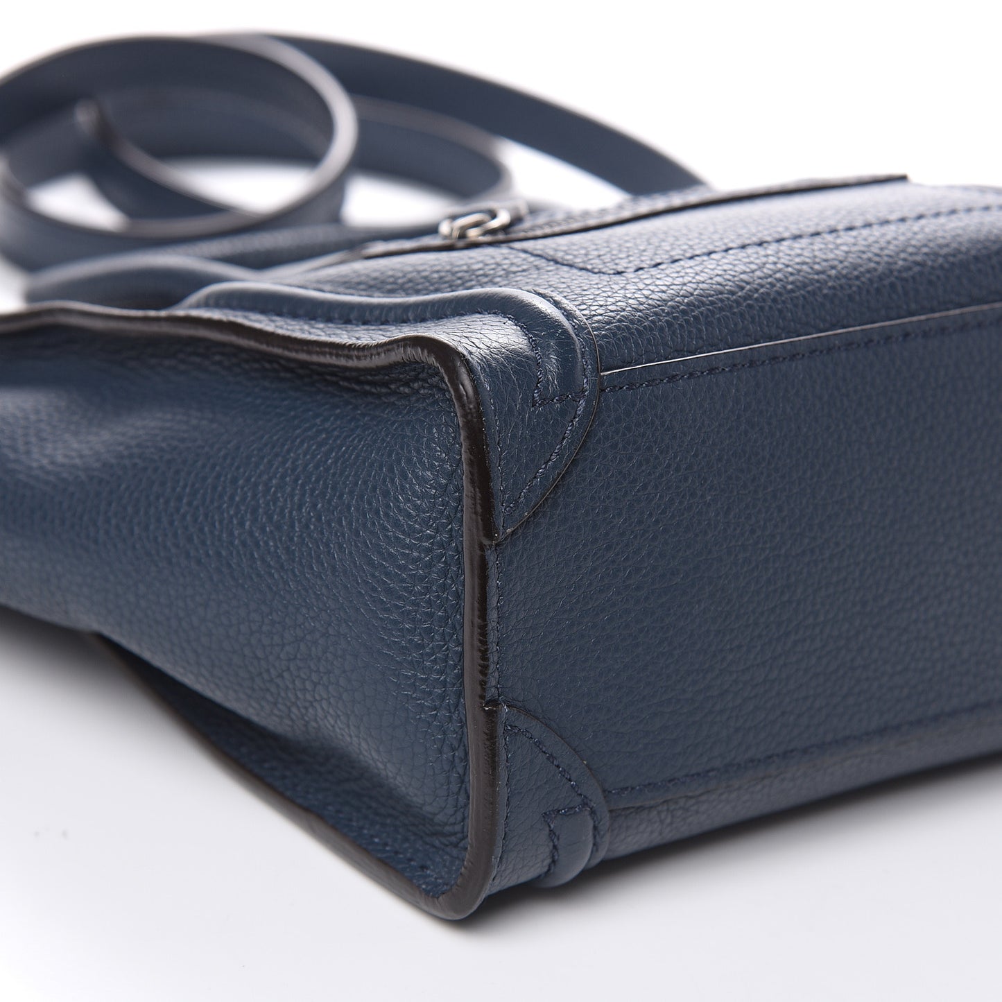 Drummed Calfskin Nano Luggage Orage
