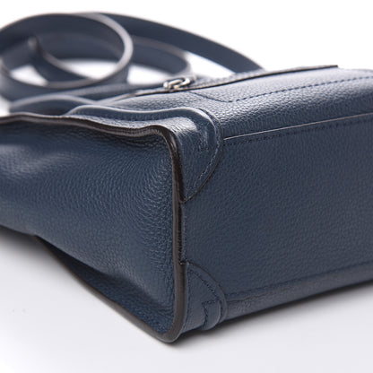 Celine Drummed Calfskin Nano Luggage Orage 8 of 11