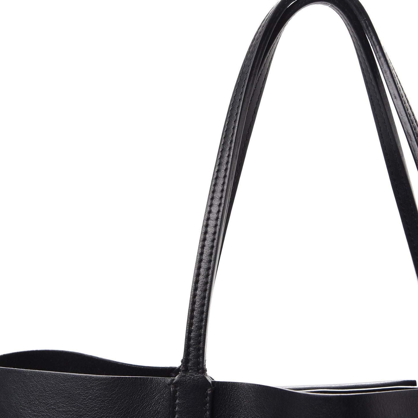 Calfskin Metal Cross Small Antigona Tote Black
