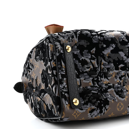 Louis Vuitton Monogram Fleur De Jais Sequins Speedy 30 9 of 10
