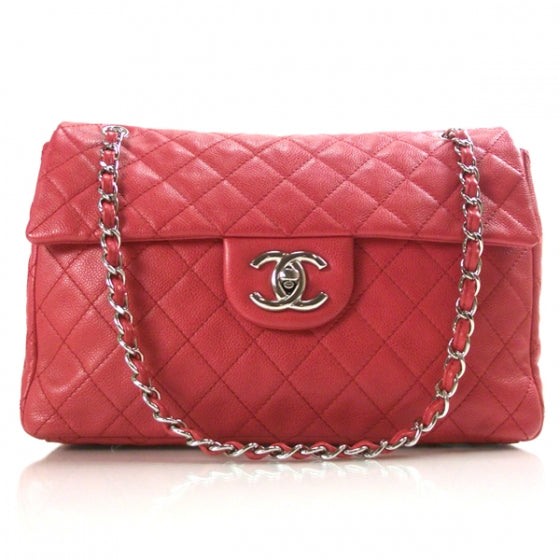 Chanel Caviar Maxi Flap Fuchsia 1 of 12