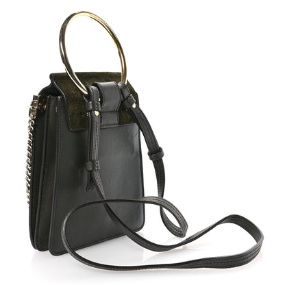 Chloe Suede Calfskin Mini Faye Bracelet Bag Deep Forrest 3 of 10