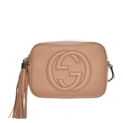 Gucci Pebbled Calfskin Small Soho Disco Bag Rose Beige 1 of 7