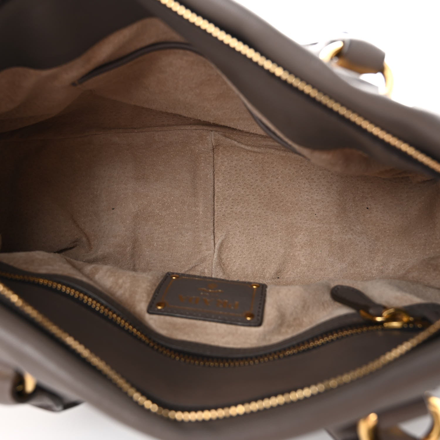 Prada Soft Calf Shopping Satchel Bambu 5 of 10