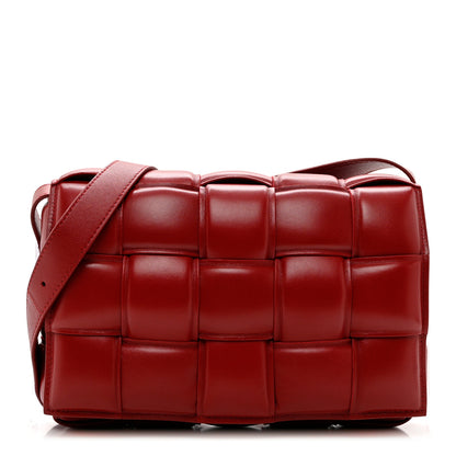 Bottega Veneta Nappa Maxi Intreccio Padded Cassette Crossbody Bag Dark Red 1 of 8