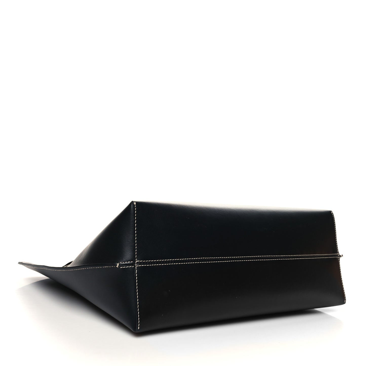 Calfskin Monogram Motif TB Medium Soft Tote Black