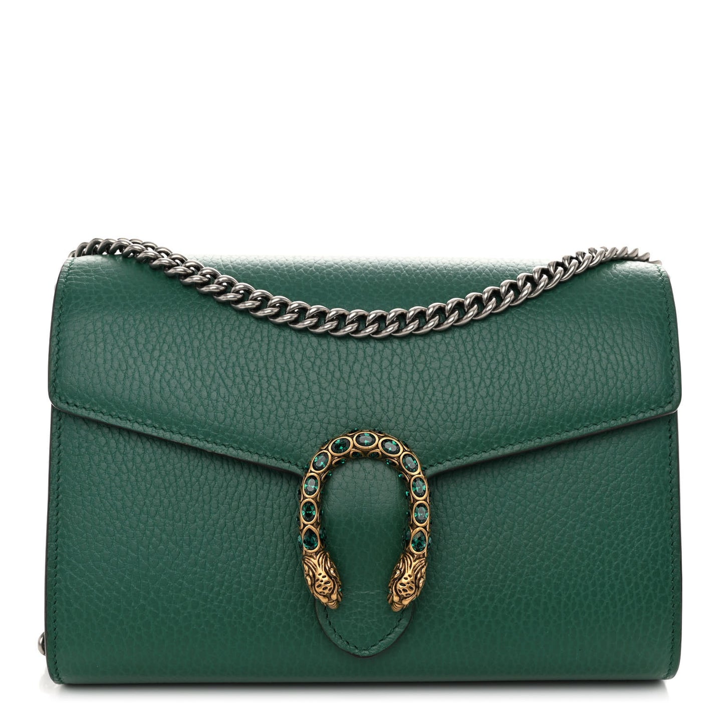 Calfskin Mini Dionysus Chain Wallet Emerald