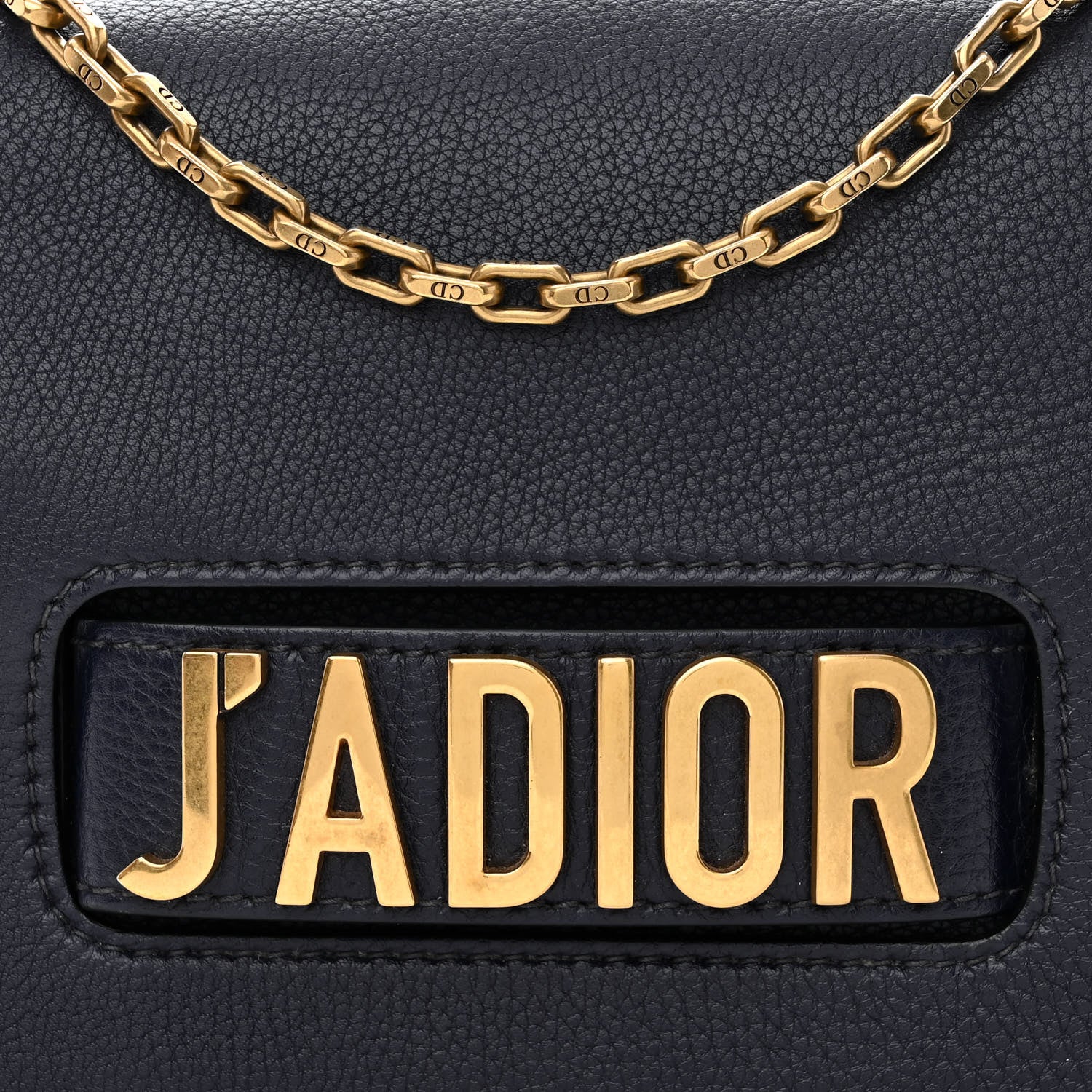 Christian Dior Grained Calfskin J'Adior Chain Flap Bag Blue 8 of 14